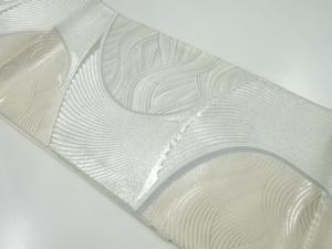 アンティーク　鶴模様織出し袋帯（材料）